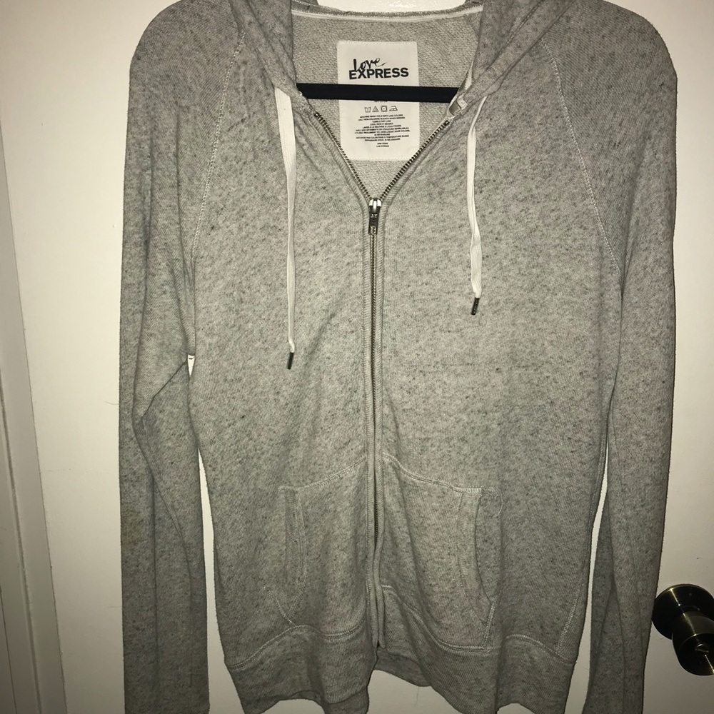 Express zip up hooded sweatshirt